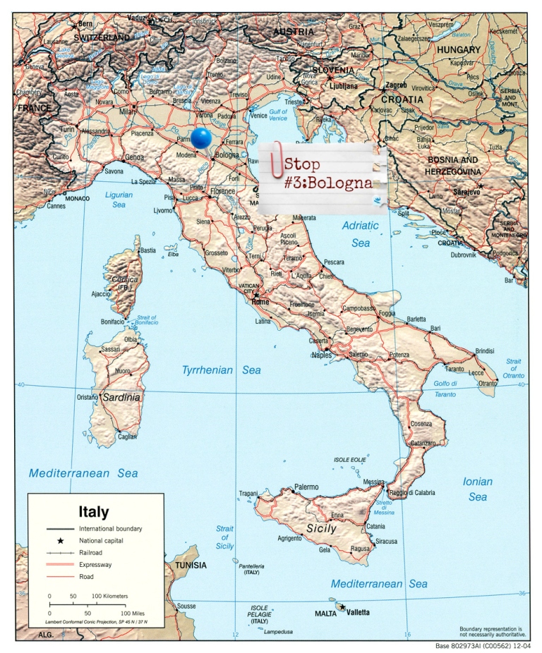 map bologna